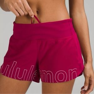 Lululemon speed  Up MR Lined Short 4 Graphic size 4